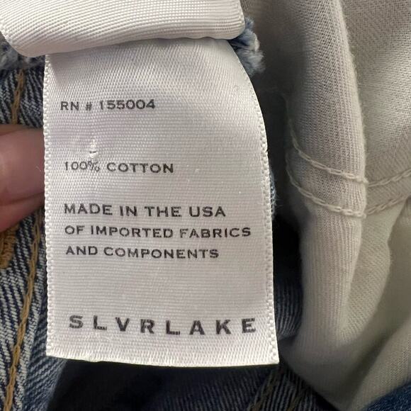 SLVRLAKE $299 Tyler Frayed Hem Straight Leg Jeans Size 27 - Picture 10 of 10